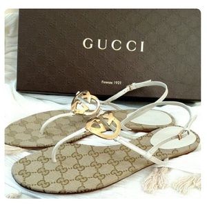 Authentic Gucci Ellen mere G Thong Sandals